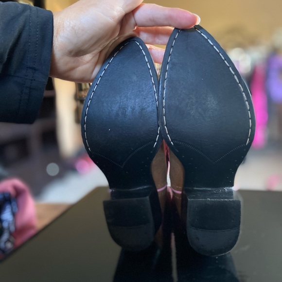 Girls size 10T Old West pink and tan cowboy boots - Picture 6 of 6